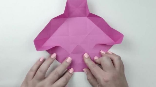 آموزش جالب اوریگامی ساخت  سطل زباله کاغذی