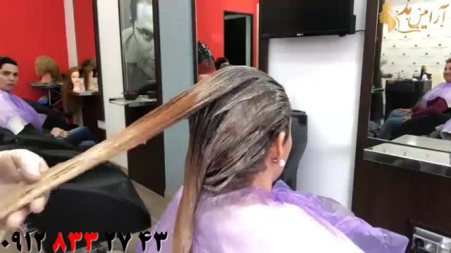 فیلم جدیدترین روش بالیاژ مو + اصلاح رنگ مو