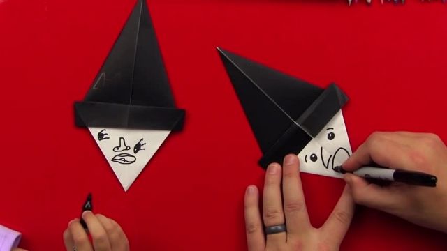آموزش اوریگامی ساخت  جادوگر کاغذی