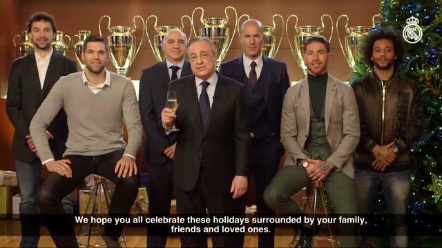 تبریک کریسمس از زبان بازیکنان و عوامل تیم فوتبال ریال مادرید( Real Madrid)