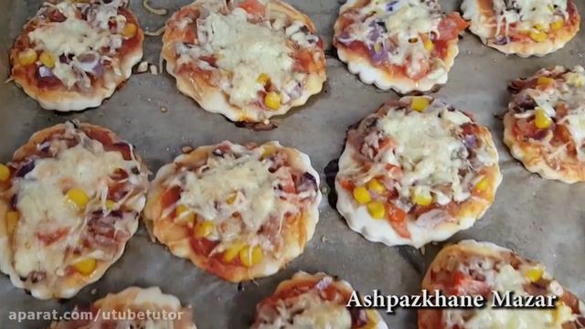آموزش کامل و مرحله به مرحله طرز تهیه پیتزای کوچک (Mini Pizza)