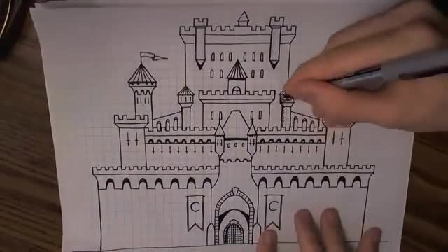 نقاشی قلعه