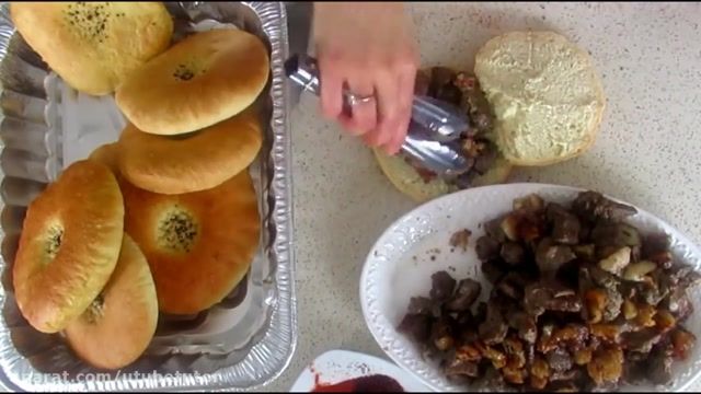 آموزش کامل طرز تهیه غذا های افغانستان - طرز تهیه کباب همراه با نان افغانی