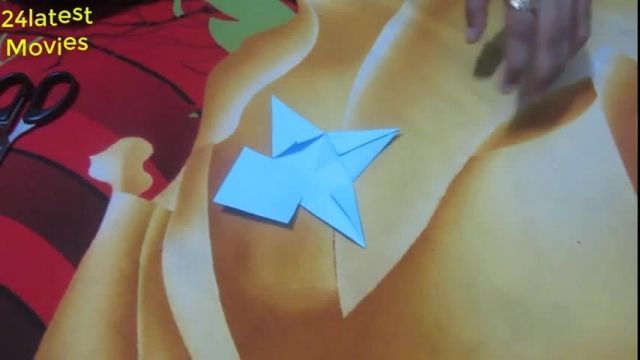 آموزش  جالب اوریگامی ساخت ستاره کاغذی