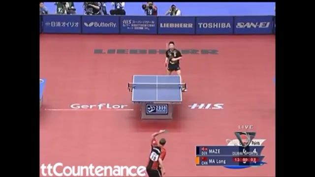 Michael Maze - Master Of Lob And Sidespin (Table Tennis Legend)