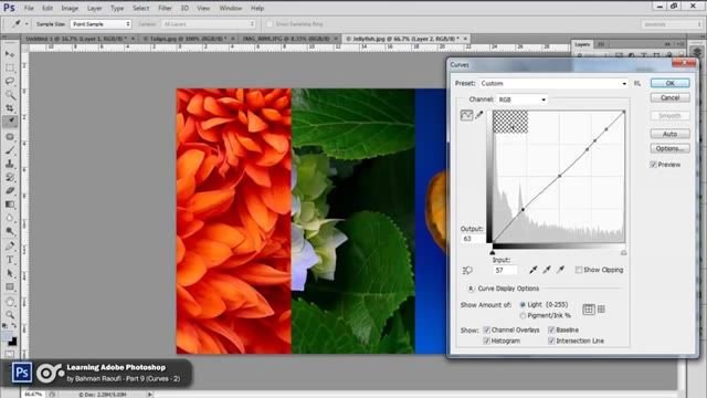 آموزش فتوشاپ (Photoshop) به صورت کاربردی - قسمت 10  - منحنی ها Curves بخش 2