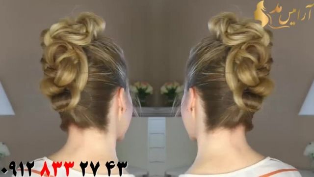 کلیپ آموزش شینیون مو با گره + خودآرایی زیبا مو