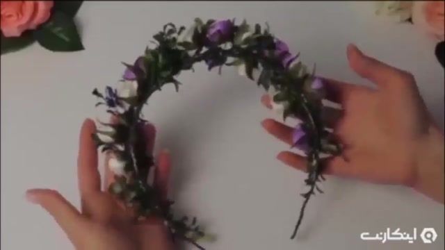 ترفند آموزشی: آموزش ساخت تاج گل زیبا ، روش ساخت آسان وظریف با گل های کوچک