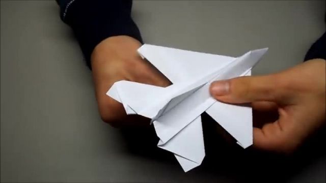 آموزش جالب اوریگامی ساخت هواپیما کاغذی