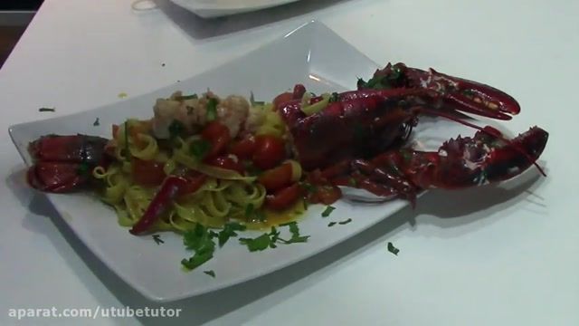 (آشپزی ایتالیایی) تهیه فِتوچینِ باشاه میگوی اروپایی ،خوراکی دریایی بسیار لذیذ