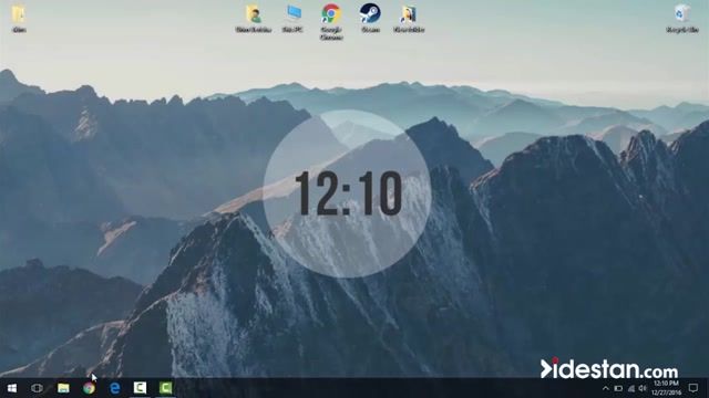آموزش آیتم تاثیرگذار درست کردن ساعت برای دسکتاپ ویندوز 10