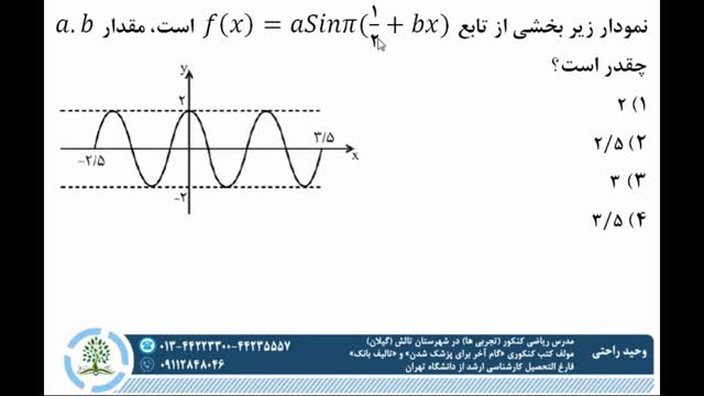 ریاضی دوازدهم (نمودارهای مثلثاتی)✏مدرس: مهندس راحتی