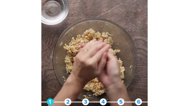 آموزش یک غذای خوشمزه با برنج های اضافی که مانده