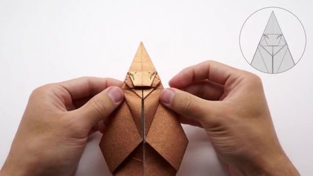 آموزش اوریگامی ساخت سنجاب کاغذی