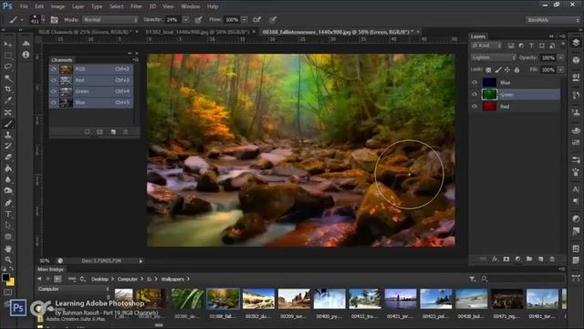 آموزش فتوشاپ (Photoshop) به صورت کاربردی - قسمت 20 - RGB Channels