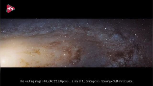 عکس  1.5 گیگا پیکسلی تلسکوپ هابل از کهکشان آندرومدا
