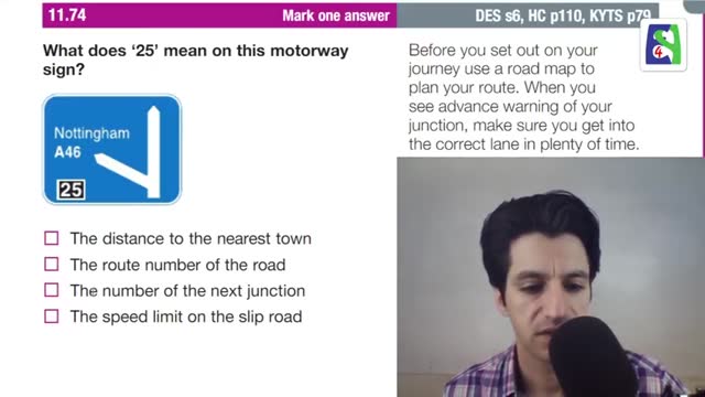 آموزش آزمون آیین نامه رانندگی درانگلستان-توضیح پرسشهای71تا80بخش علایم راه،ترافیک