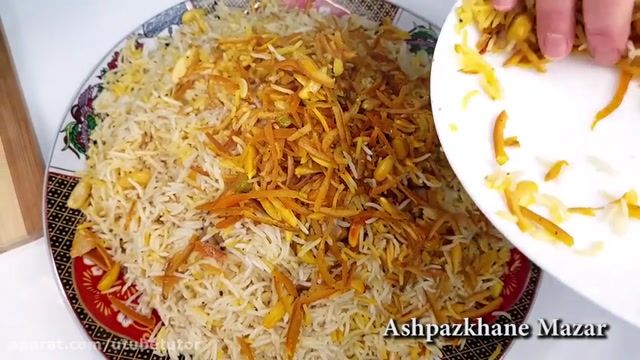 آموزش کامل طرز تهیه غذا های افغانستان - طرز تهیه نارنج پلو خوشمزه افغانی