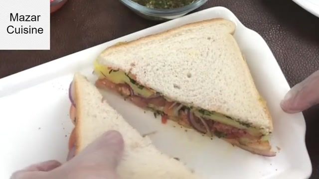 آموزش ساده و راحت طرز تهیه ساندویچ رژیمی سالم خوشمزه (Potato Veg Bread Sandwich)