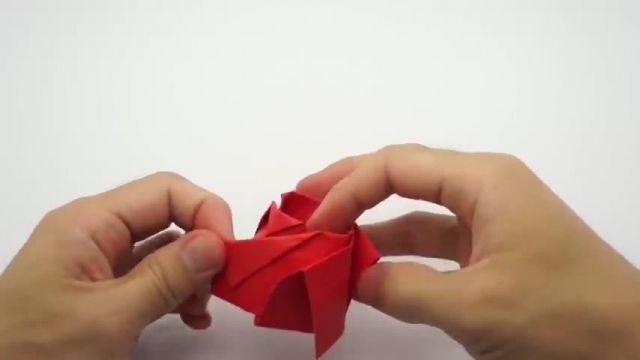 آموزش  جالب اوریگامی ساخت گل رز کاغذی