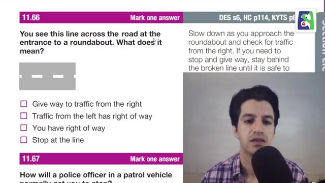 آموزش آزمون آیین نامه رانندگی درانگلستان-توضیح پرسشهای61تا70بخش علایم راه،ترافیک
