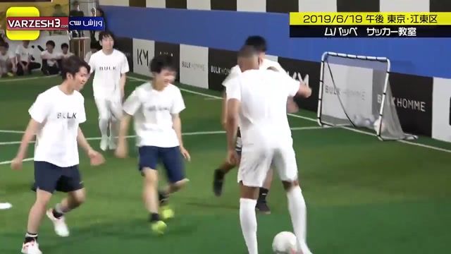 ویدیوی دیدنی از کیلیان امباپه و حضورش در مدرسه فوتبال کودکان ژاپنی 
