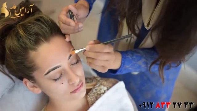 فیلم آموزش میکاپ عروس به سبک خلیجی + آرایش چشم