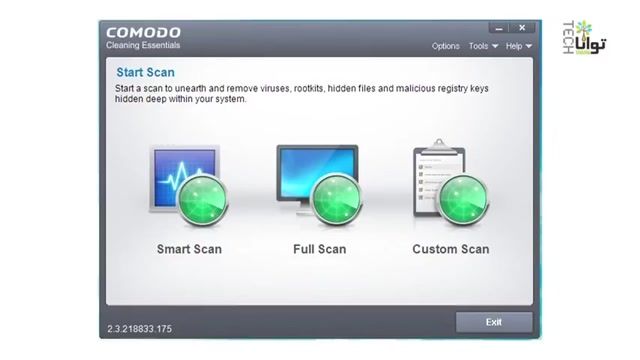 آموزش از بین بردن ویروس های کامپیوتری  - نرم افزار  COMODO cleaning essentials  